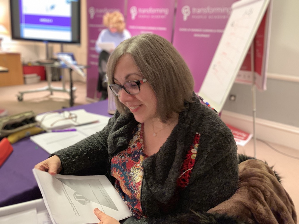 Student reviewing NLP course materials